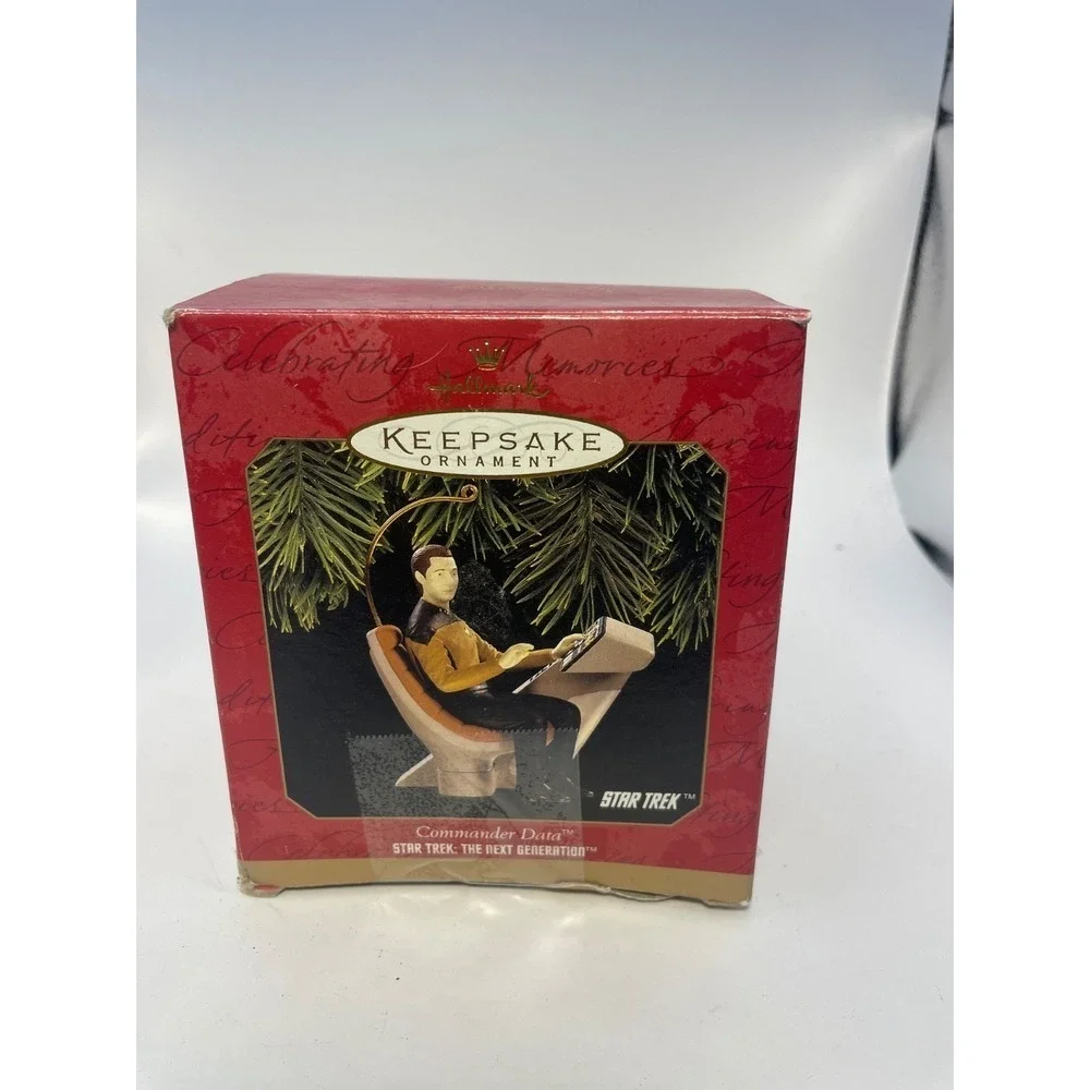 Star Trek The Next Generation Commander Data Ornament 1997 Hallmark Keepsake NEW